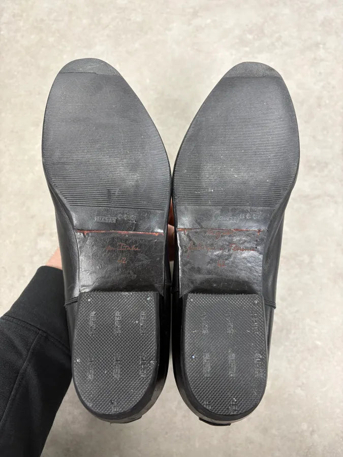 Agnès b. Black Leather Chelsea Boots oWCQsPl 9