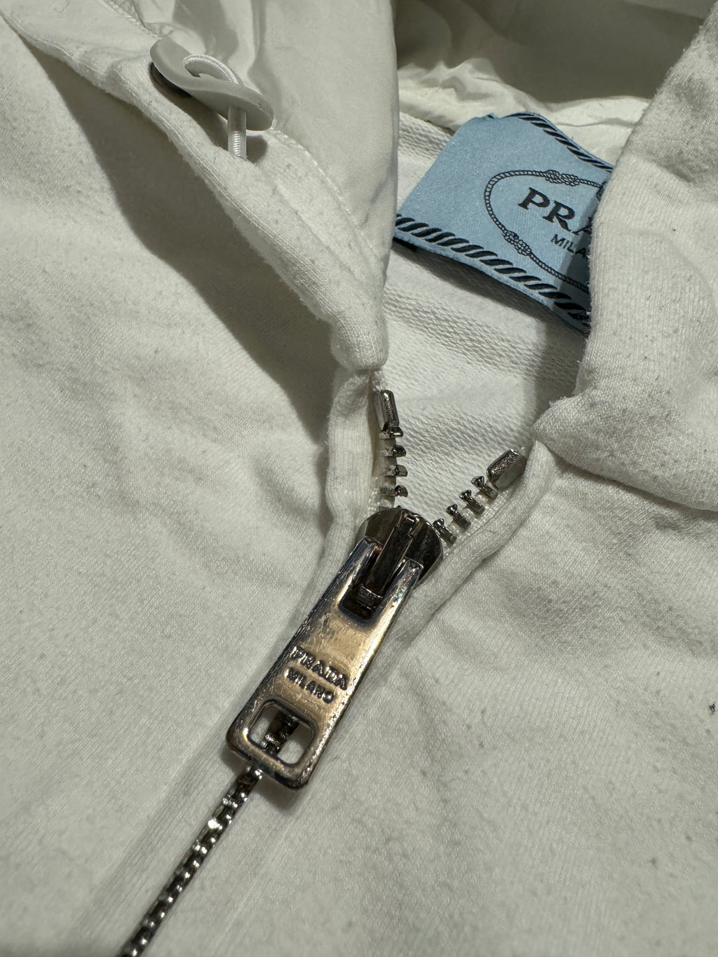 SS2017 Prada White & Navy Minimalist Sweatshirt (XS/S) - 5
