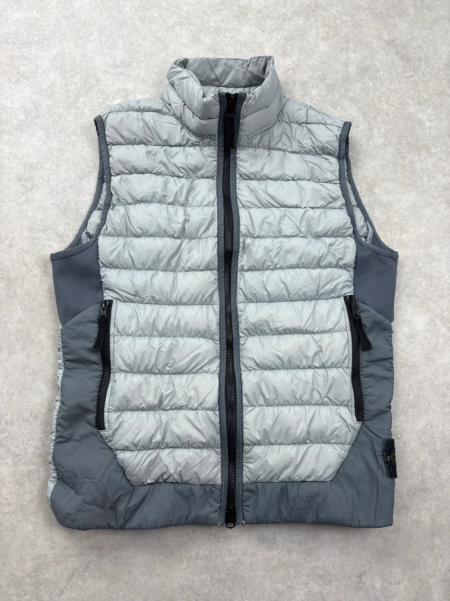 AW2017 Stone Island Grey Quilted Puffer Vest ajUypqkw 0