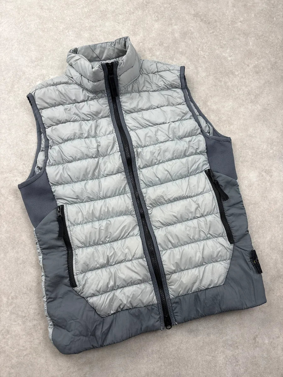 AW2017 Stone Island Grey Quilted Puffer Vest ajUypqkw 3