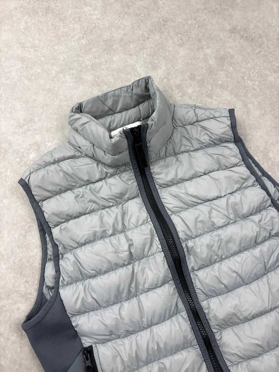 AW2017 Stone Island Grey Quilted Puffer Vest ajUypqkw 4