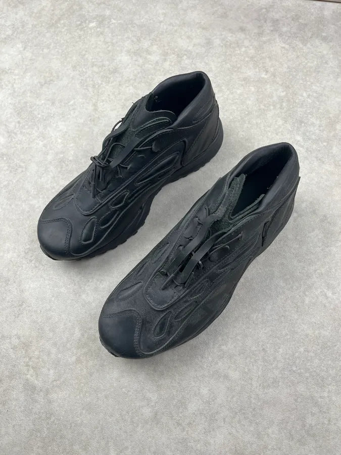 Acne Studios Black Akme Military Vibram Leather Sneakers zXgCSKO 3