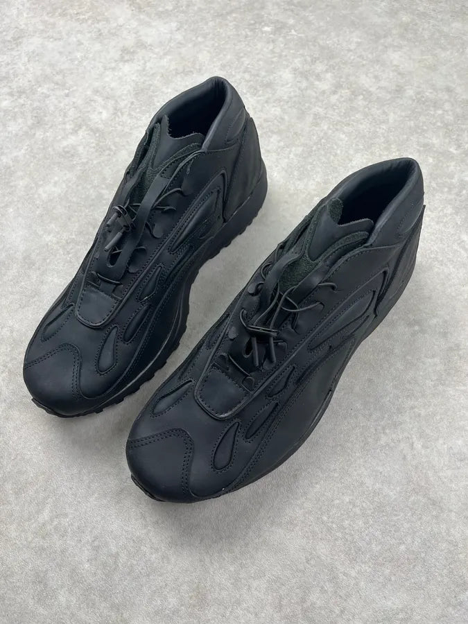 Acne Studios Black Akme Military Vibram Leather Sneakers HFvGlkI 3