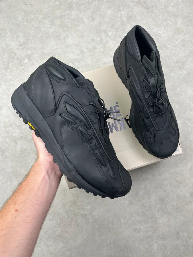 Acne Studios Black Akme Military Vibram Leather Sneakers HFvGlkI 0
