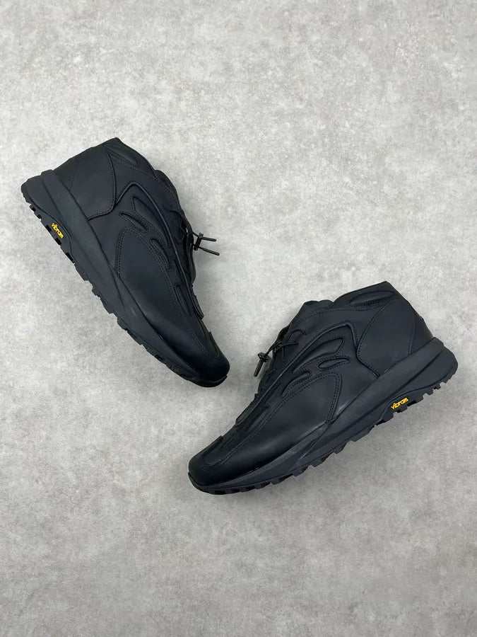 Acne Studios Black Akme Military Vibram Leather Sneakers HFvGlkI 1