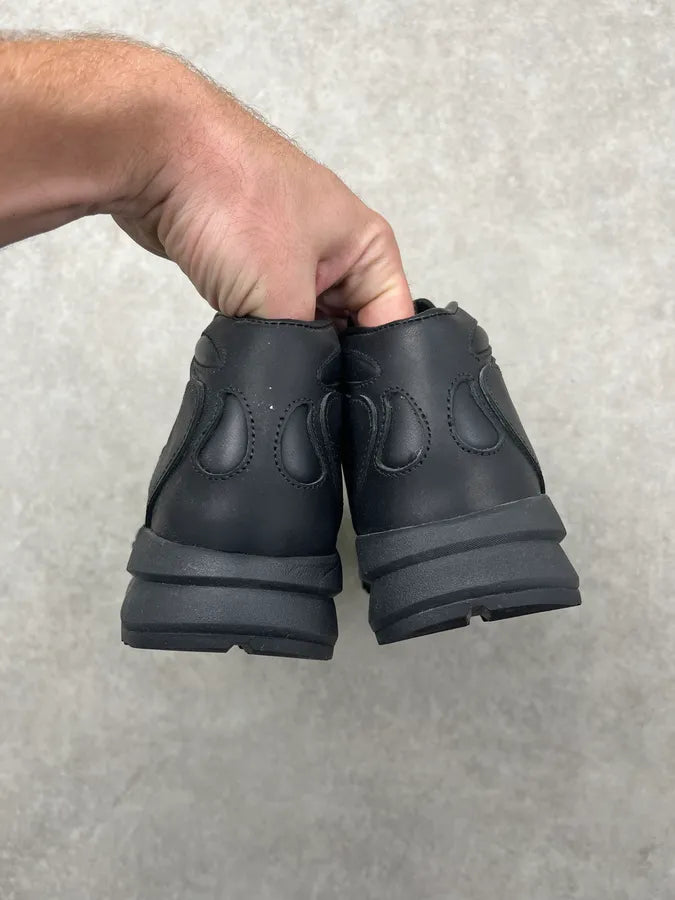 Acne Studios Black Akme Military Vibram Leather Sneakers zXgCSKO 6