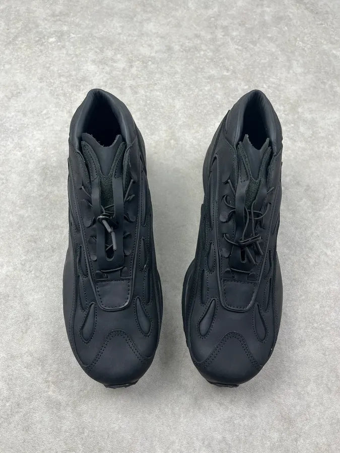 Acne Studios Black Akme Military Vibram Leather Sneakers HFvGlkI 4