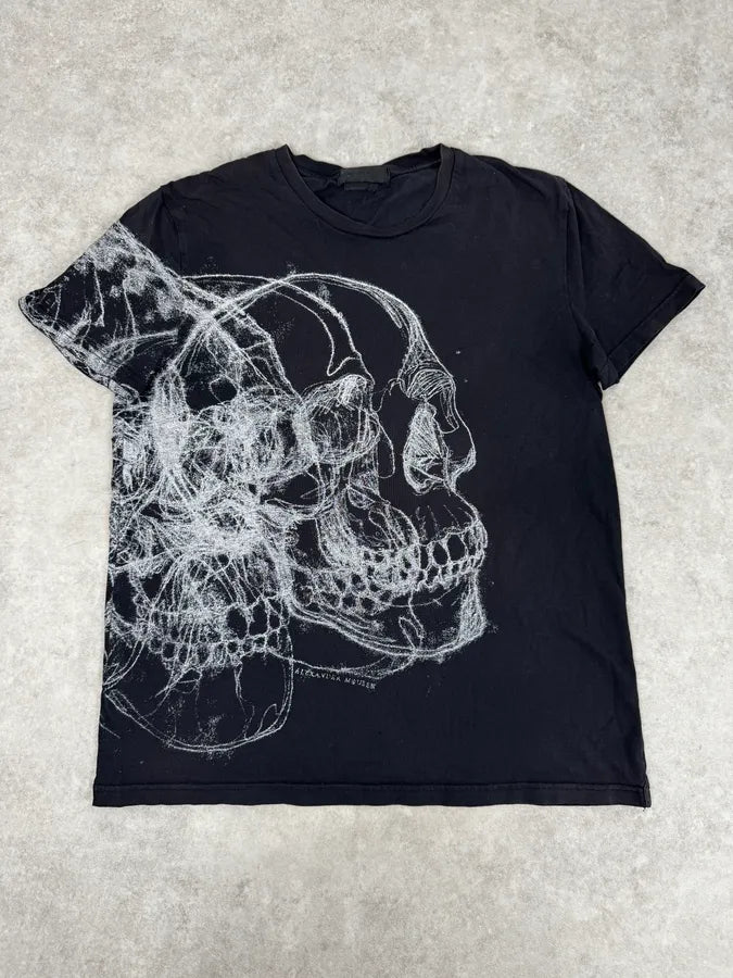 Alexander McQueen Abstract Skeleton Black T-Shirt AOhoNcg 0