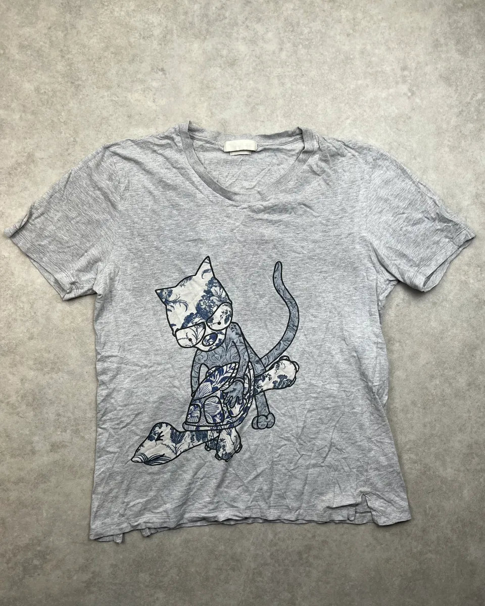 2010s Alexander McQueen Grey Sexual Fantasy Cat T-Shirt tMLQnRF 0