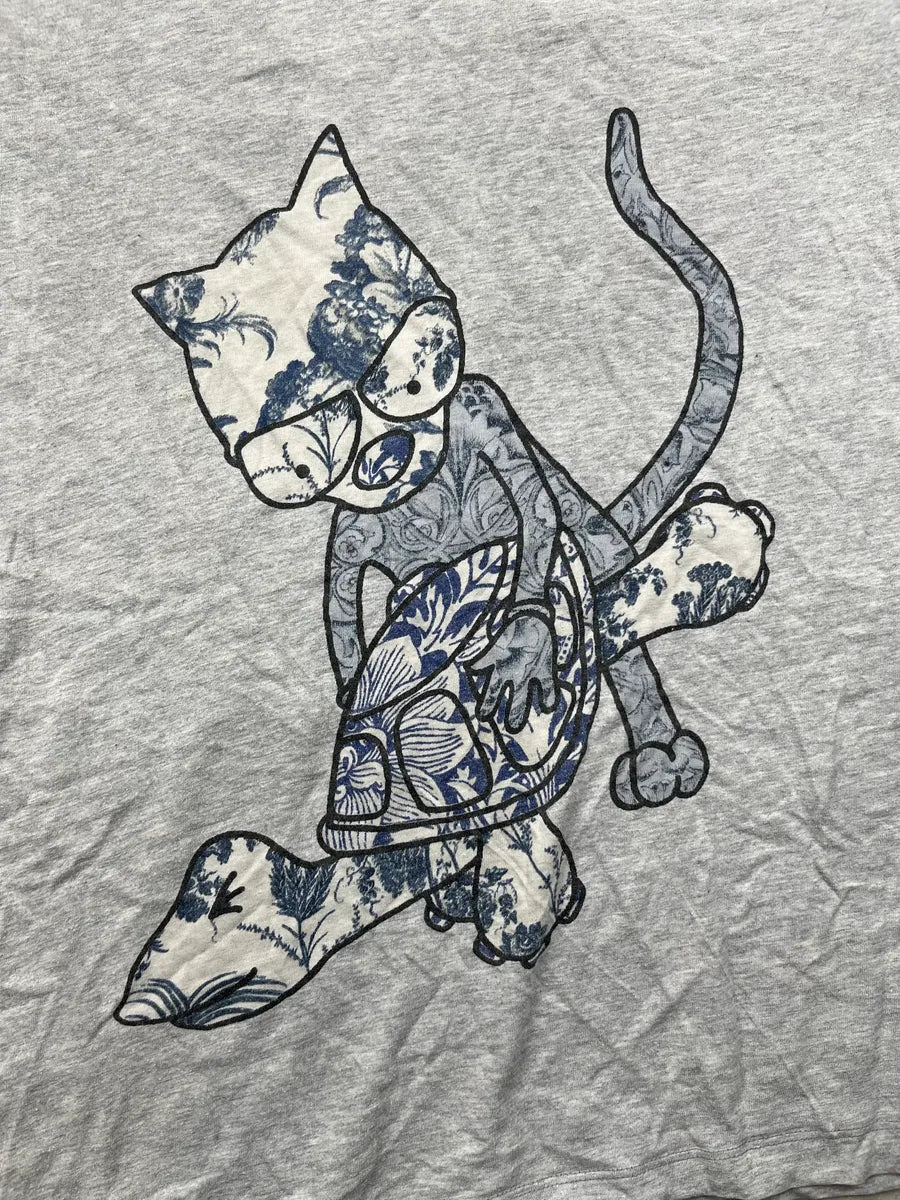 2010s Alexander McQueen Grey Sexual Fantasy Cat T-Shirt tMLQnRF 6