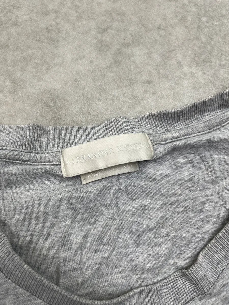 2010s Alexander McQueen Grey Sexual Fantasy Cat T-Shirt tMLQnRF 8