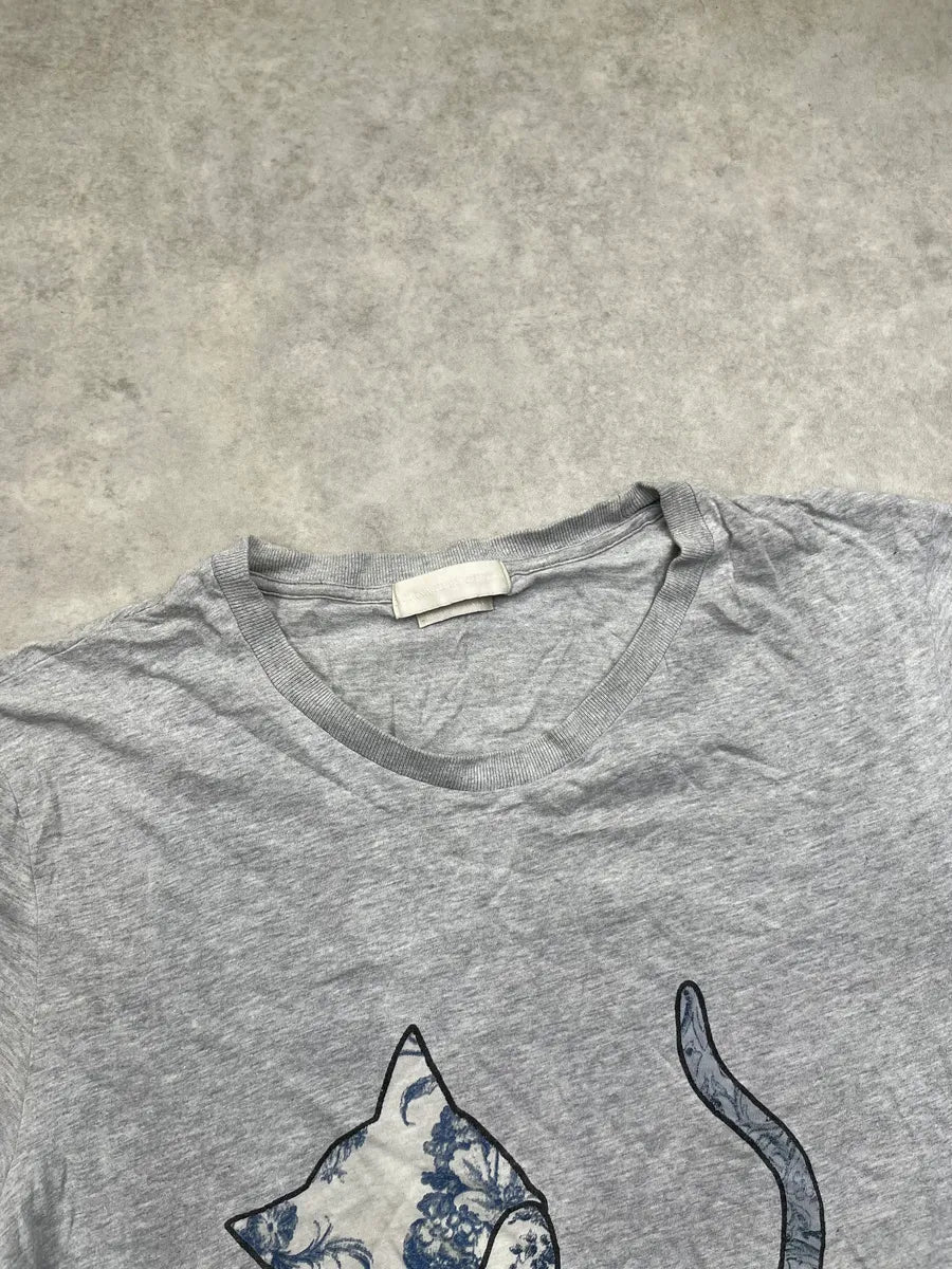 2010s Alexander McQueen Grey Sexual Fantasy Cat T-Shirt tMLQnRF 4