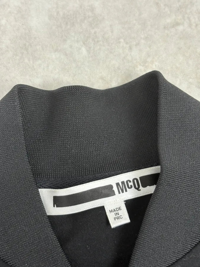 AW2016 Alexander McQueen Black Buttoned Minimalist Jacket NHIGvox 4