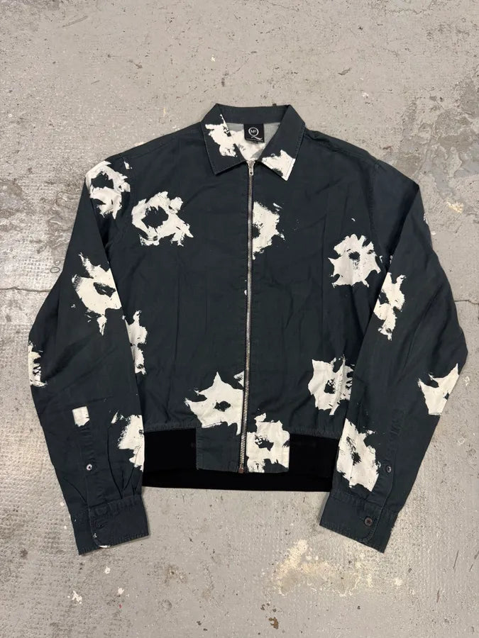 Alexander McQueen Black Contemporary Splash Zip Shirt Jacket fFylFWG 0