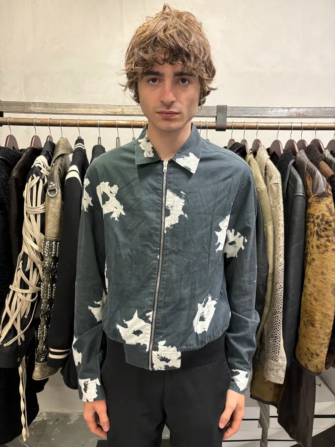 Alexander McQueen Black Contemporary Splash Zip Shirt Jacket fFylFWG 1