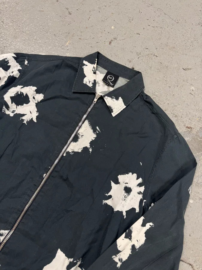 Alexander McQueen Black Contemporary Splash Zip Shirt Jacket fFylFWG 3