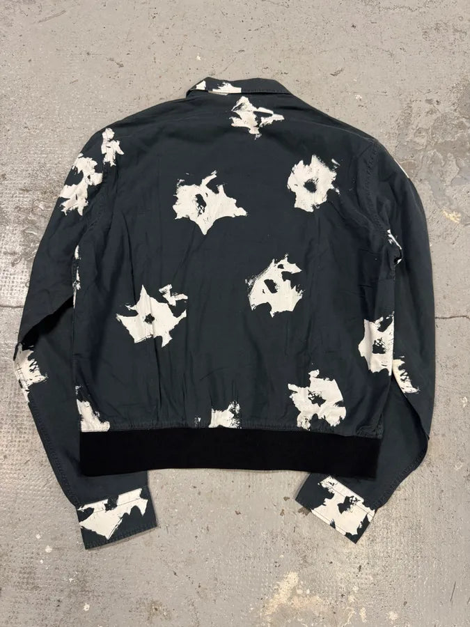 Alexander McQueen Black Contemporary Splash Zip Shirt Jacket fFylFWG 4