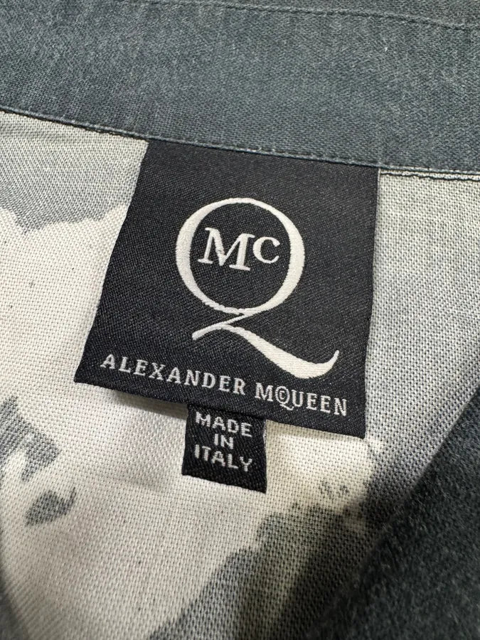 Alexander McQueen Black Contemporary Splash Zip Shirt Jacket fFylFWG 6