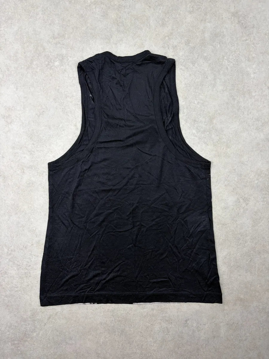 SS2012 Alexander McQueen Black Abstract Graphic Tank Top hQFMXFv 6