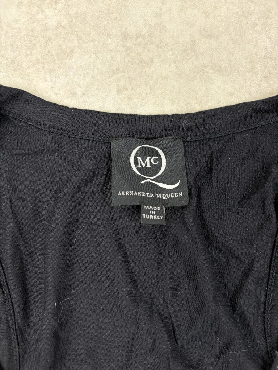 SS2012 Alexander McQueen Black Abstract Graphic Tank Top hQFMXFv 4
