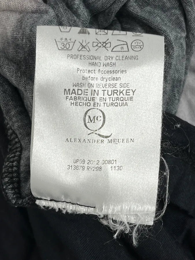 SS2012 Alexander McQueen Black Storm Lightning T-Shirt evrPQvj 7