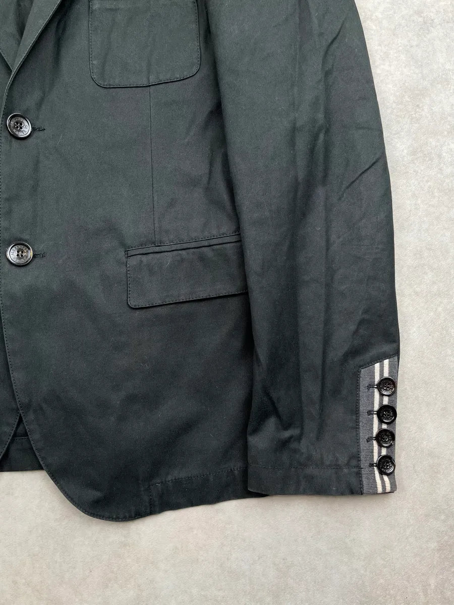 2000s Alexander McQueen Black Striped Collar Blazer Jacket jElYcRg 8