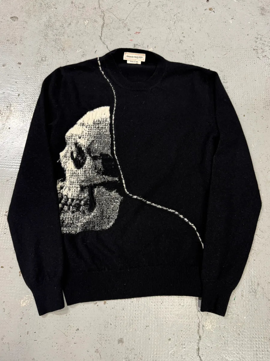 Alexander McQueen Black Deadskull Sweater LRlKoIe 0