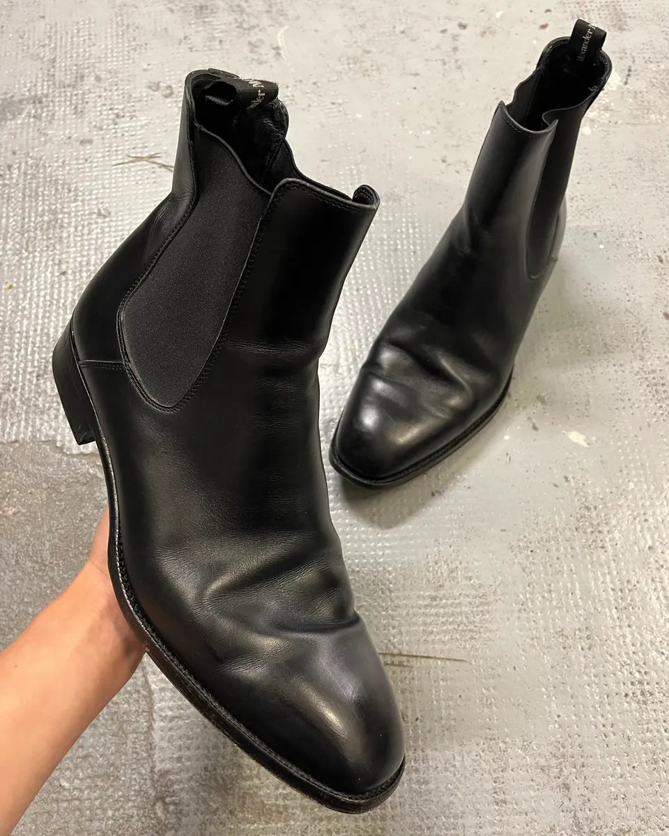 Alexander Mcqueen Black Leather Boots  ecrEbQD 0