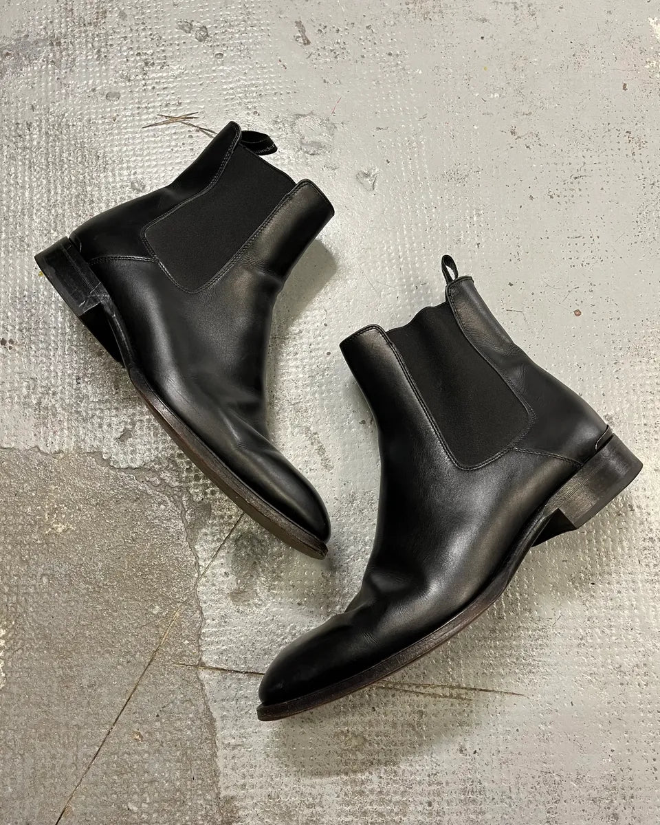 Alexander Mcqueen Black Leather Boots  ecrEbQD 1