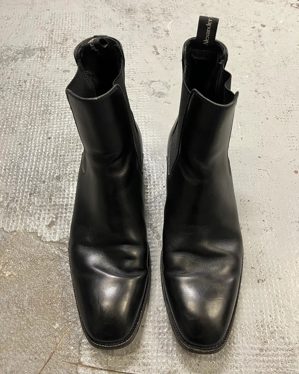 Alexander Mcqueen Black Leather Boots  ecrEbQD 4