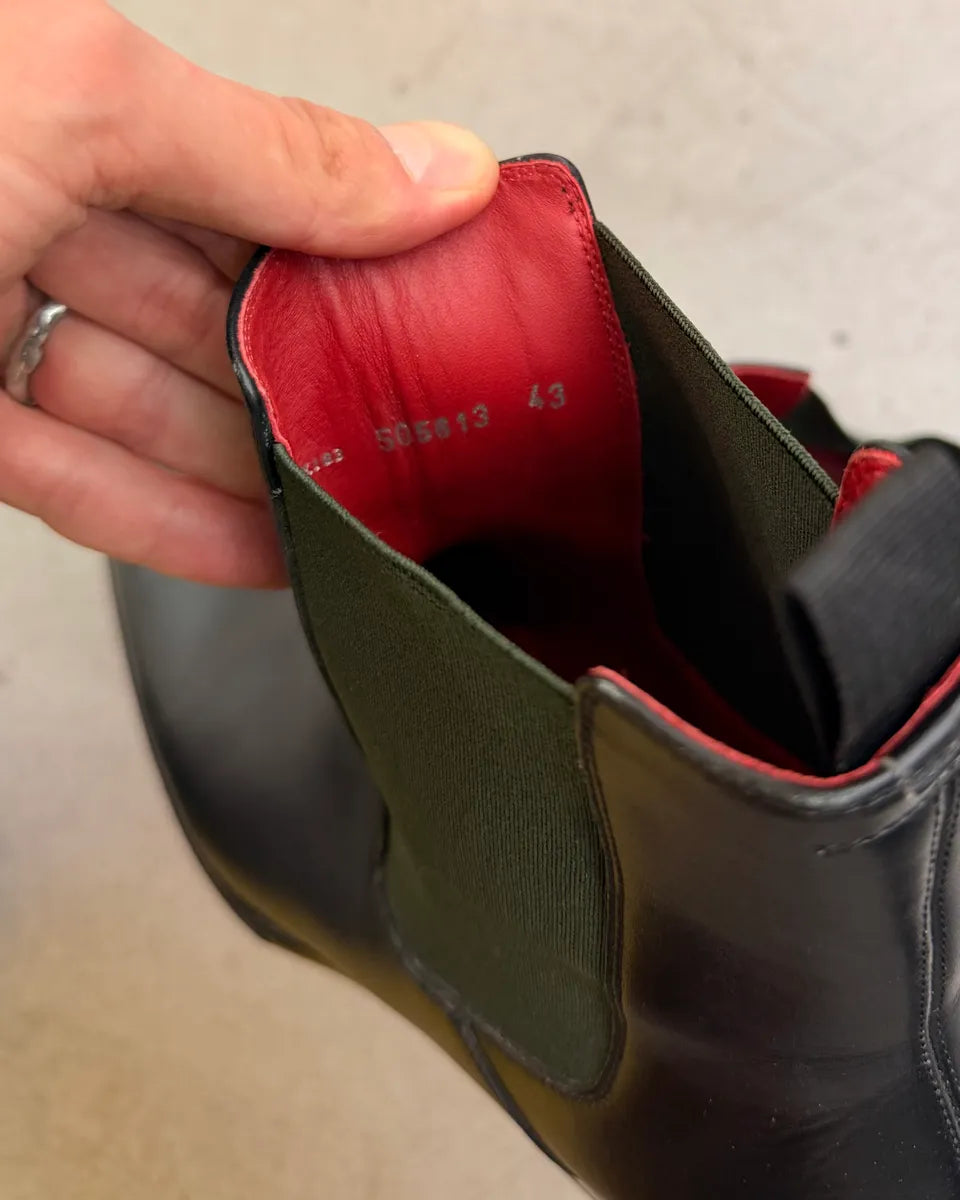 Alexander McQueen Black Leather Chelsea Boots EdSIdPB 7