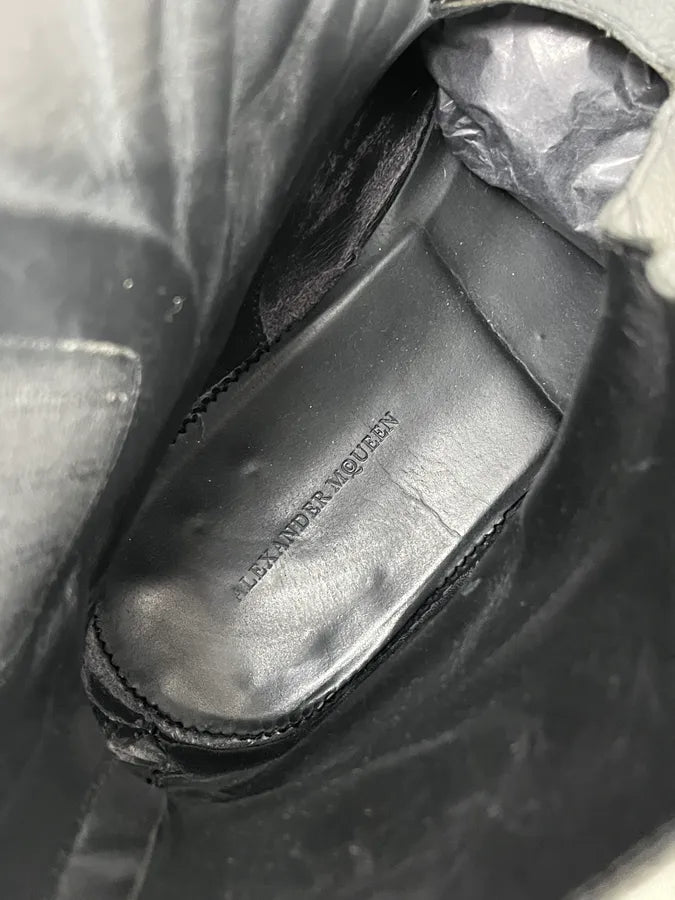 Alexander McQueen Black Leather Multi-Strap Boots JrMwEsV 9