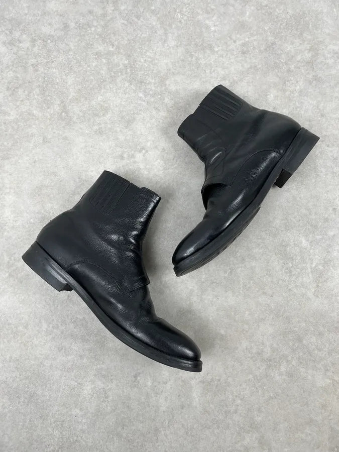 Alexander McQueen Black Leather Multi-Strap Boots JrMwEsV 3