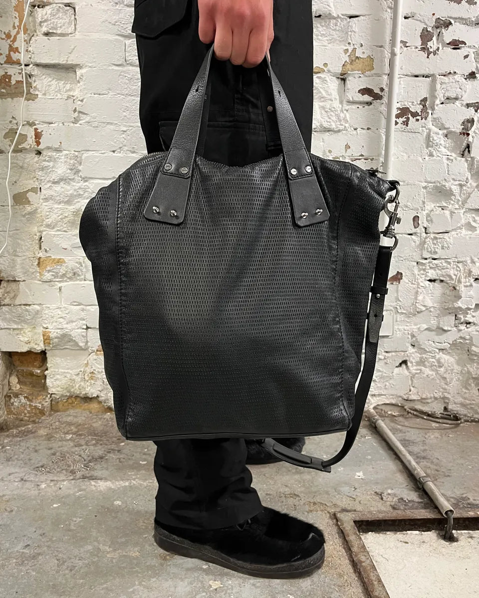 Alexander McQueen Black Leather Razor Blade Handle Bag HttAEFm 1
