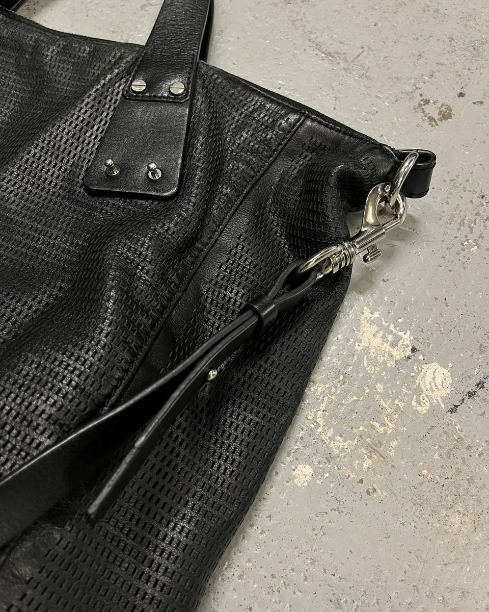 Alexander McQueen Black Leather Razor Blade Handle Bag HttAEFm 5