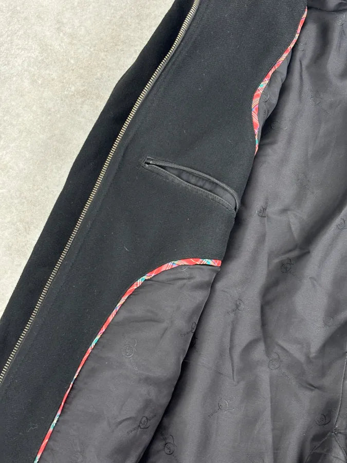 Alexander McQueen Black Long Wool Multi Zips Jacket XdJEobu 9