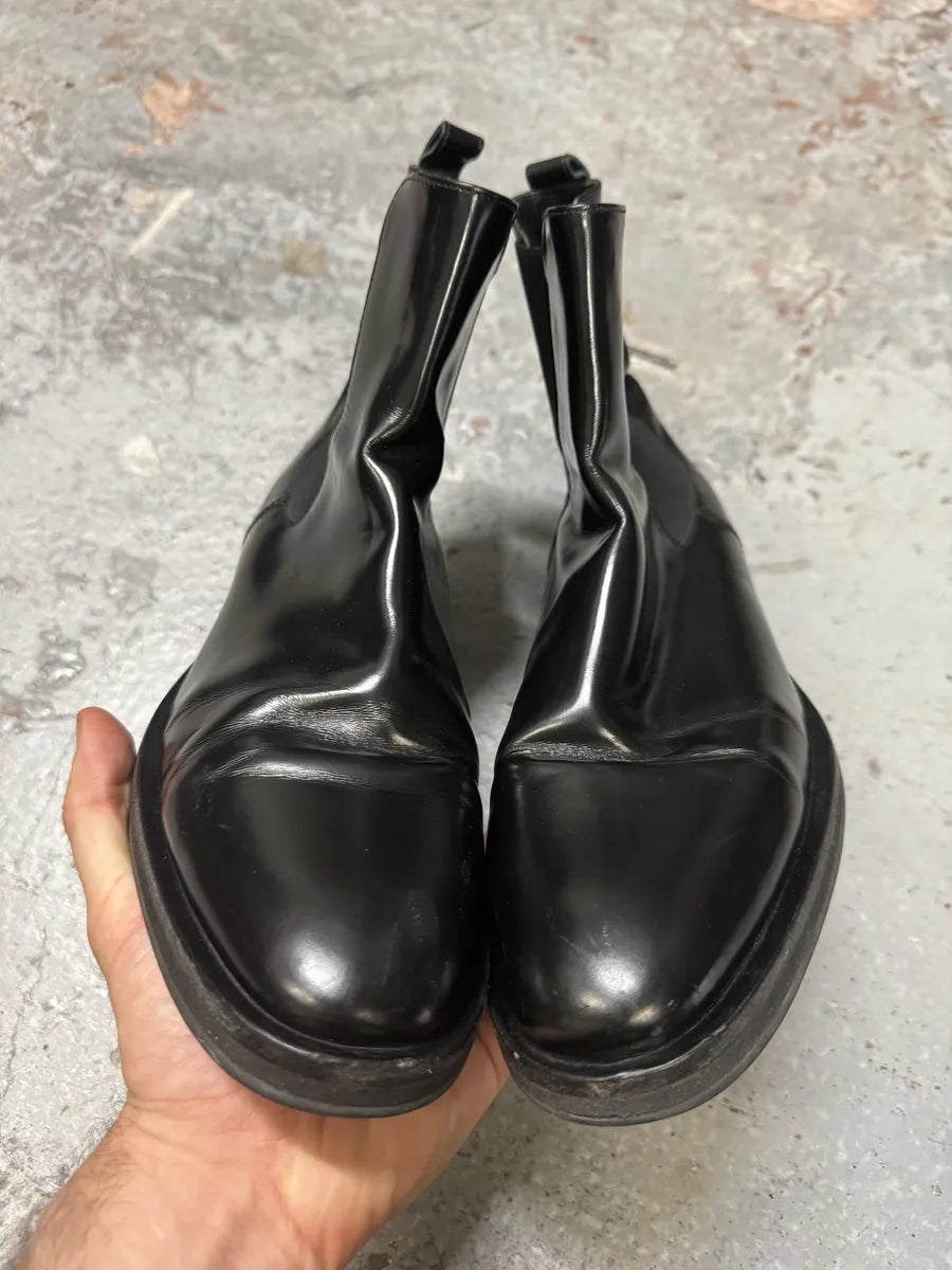 Alexander Mcqueen Black Premium Leather Boots yFpQLVN 3