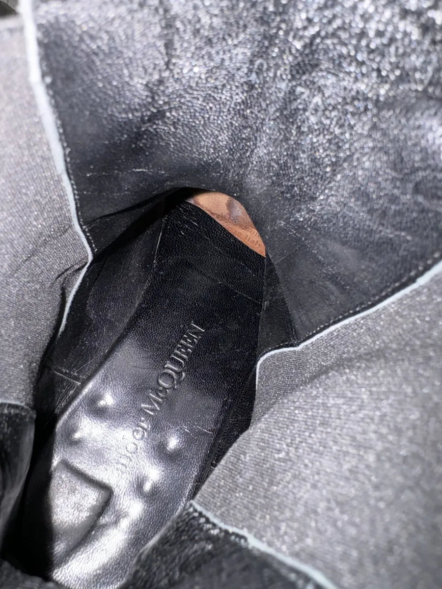 Alexander Mcqueen Black Premium Leather Boots yFpQLVN 6