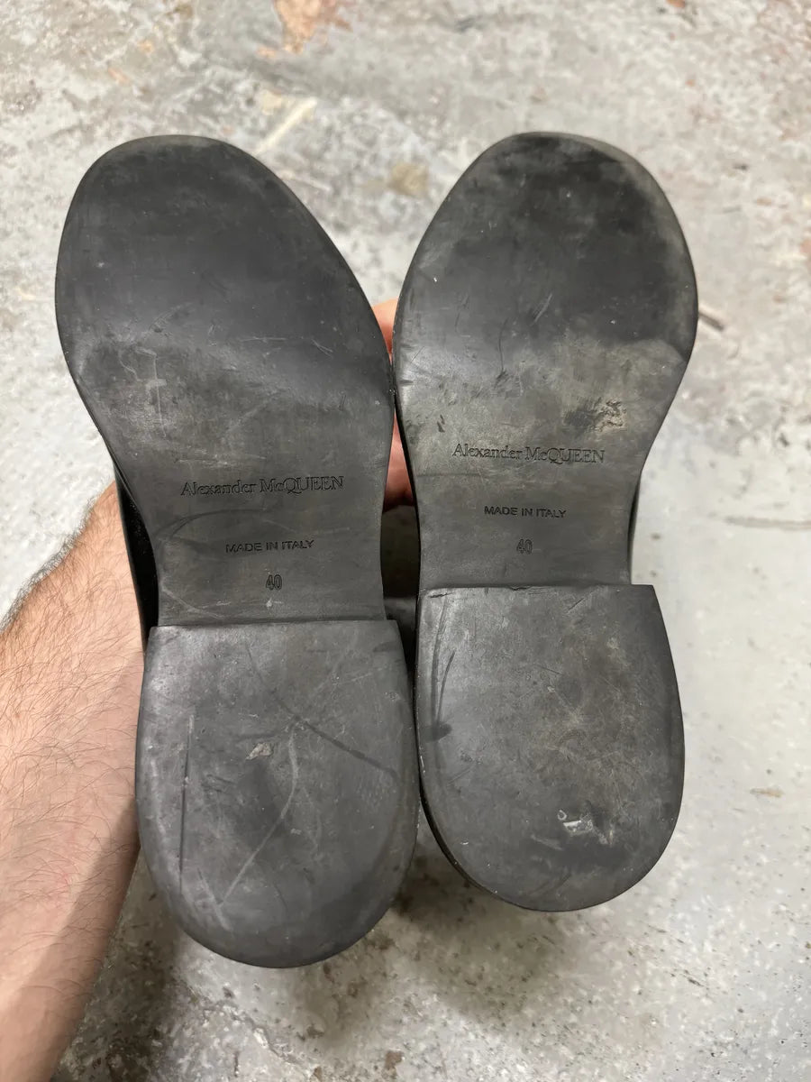 Alexander Mcqueen Black Premium Leather Boots yFpQLVN 7