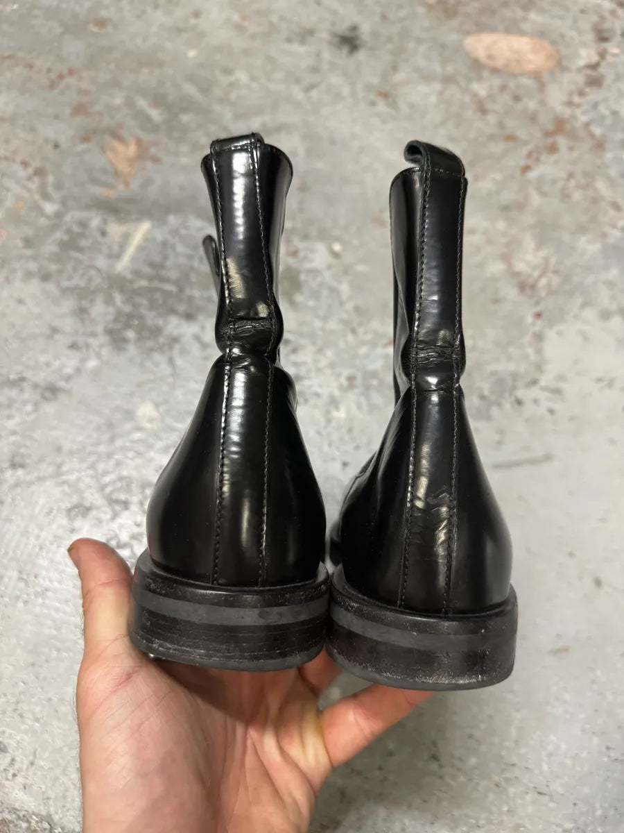 Alexander Mcqueen Black Premium Leather Boots yFpQLVN 8