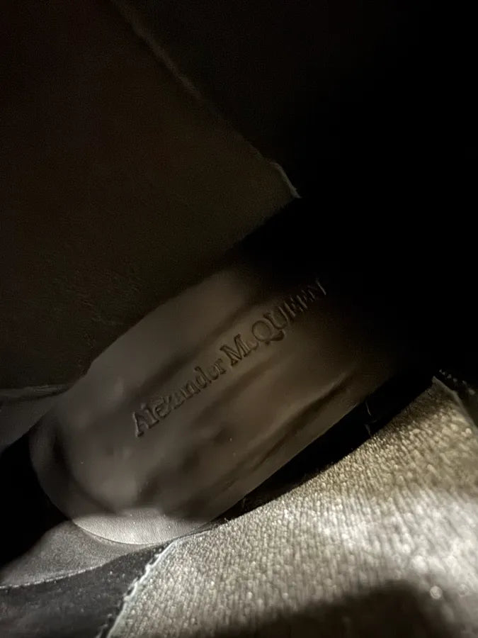 Alexander McQueen Black Suede Leather Boots cekzblj 6