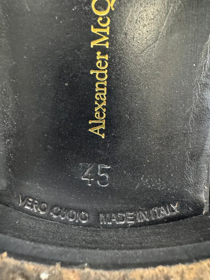 Alexander McQueen Black Suede Leather Boots cekzblj 7