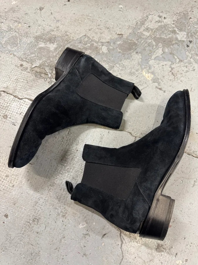 Alexander McQueen Black Suede Leather Boots cekzblj 8
