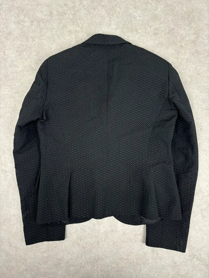 2000s Alexander McQueen Black Wool Studded Blazer aCdDLQJ 4