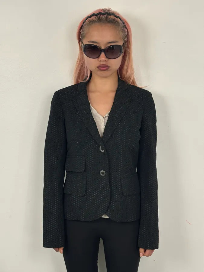 2000s Alexander McQueen Black Wool Studded Blazer aCdDLQJ 1