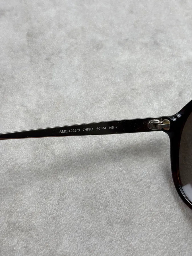 Alexander McQueen Brown Acetate Tortoiseshell Sunglasses hggxxev 7
