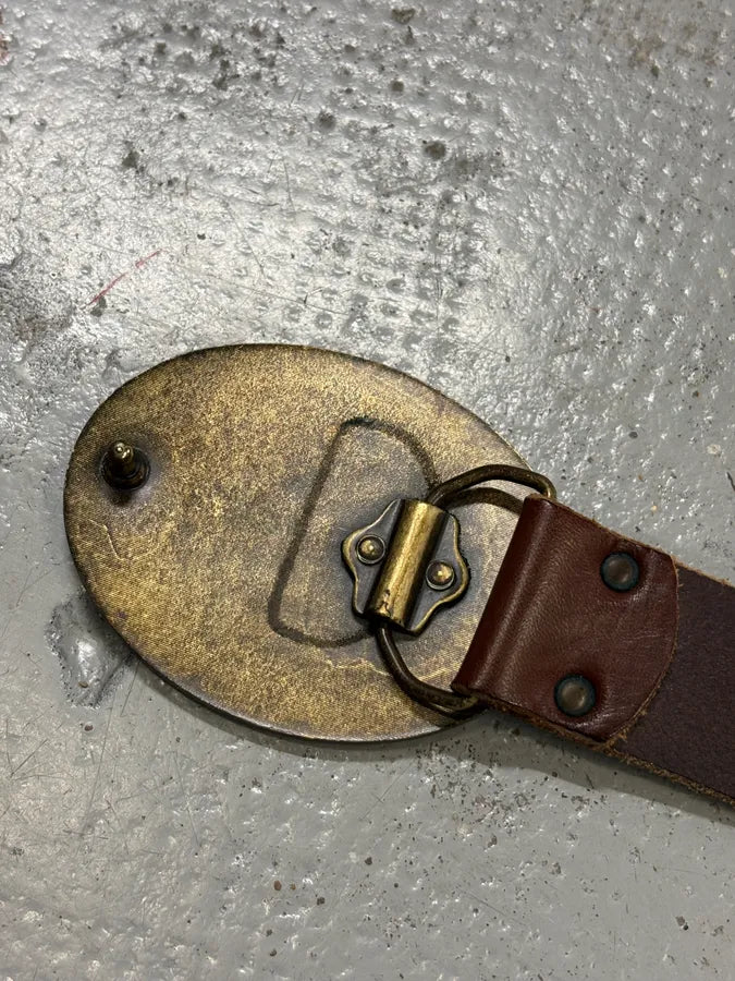 Alexander McQueen Brown Leather Steampunk Buckle Belt hZDoeEp 5