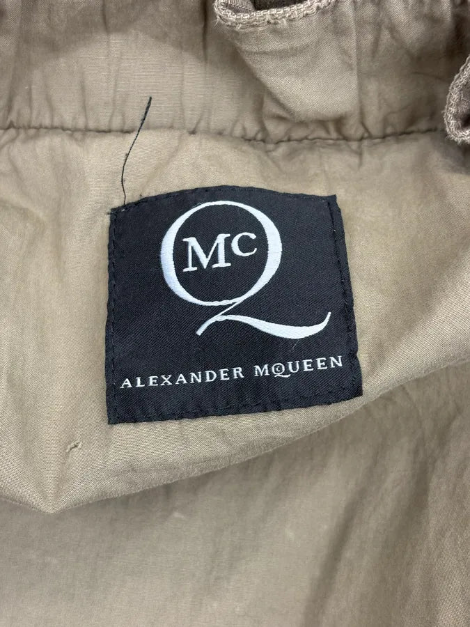 2010s Alexander McQueen Green Distressed Military Bomber Jacket REqBcYk 13