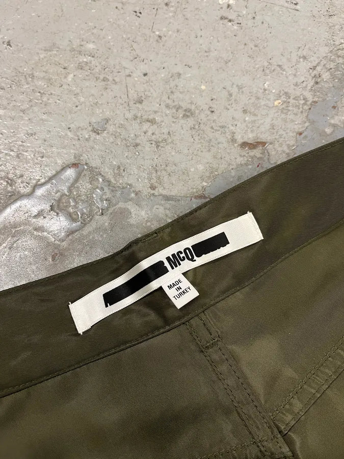 Alexander Mcqueen Khaki Contemporary Cargo Satin Pants (M) YUGWqKO 10