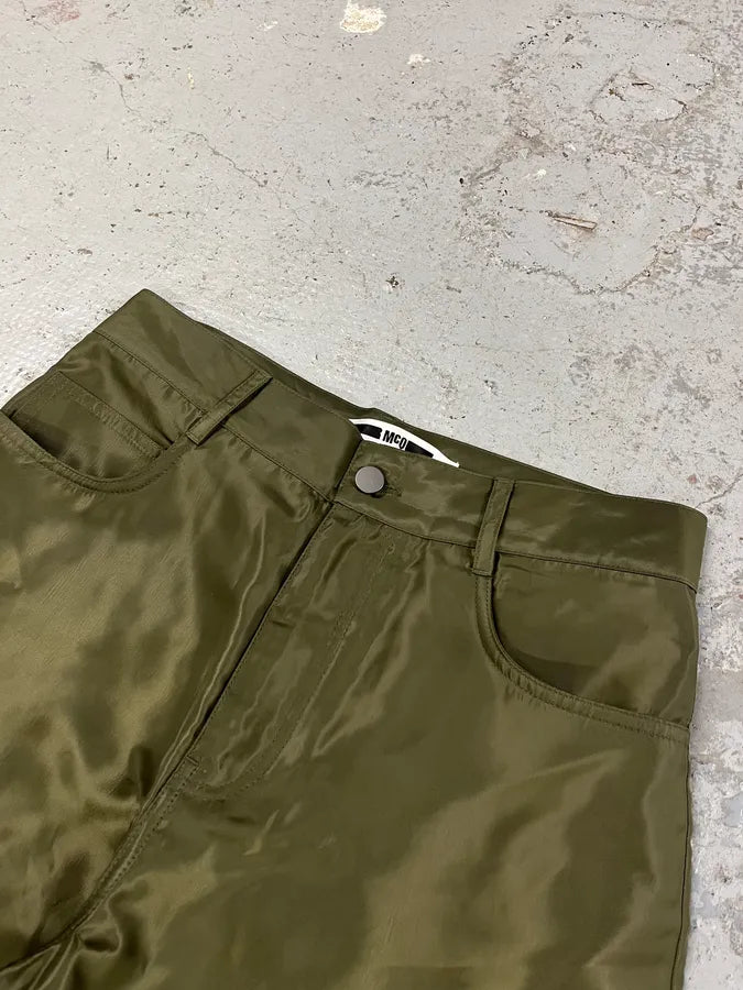 Alexander Mcqueen Khaki Contemporary Cargo Satin Pants (M) YUGWqKO 4